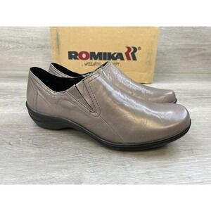 Romika‎ Cassie Womens Sneaker  6 Gray Leather Comfort Casual Shoes